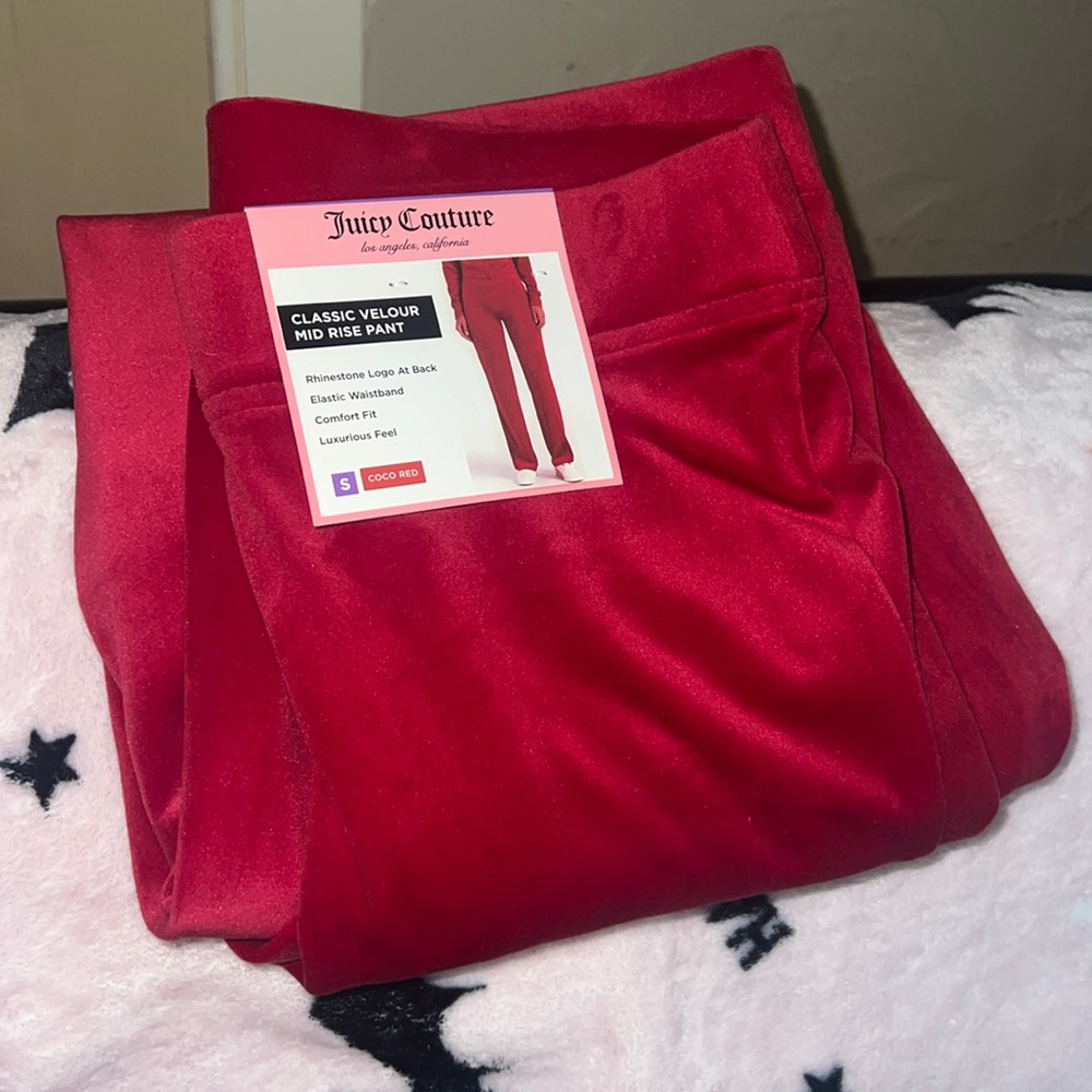 Red Juicy Couture Track Pants NWT